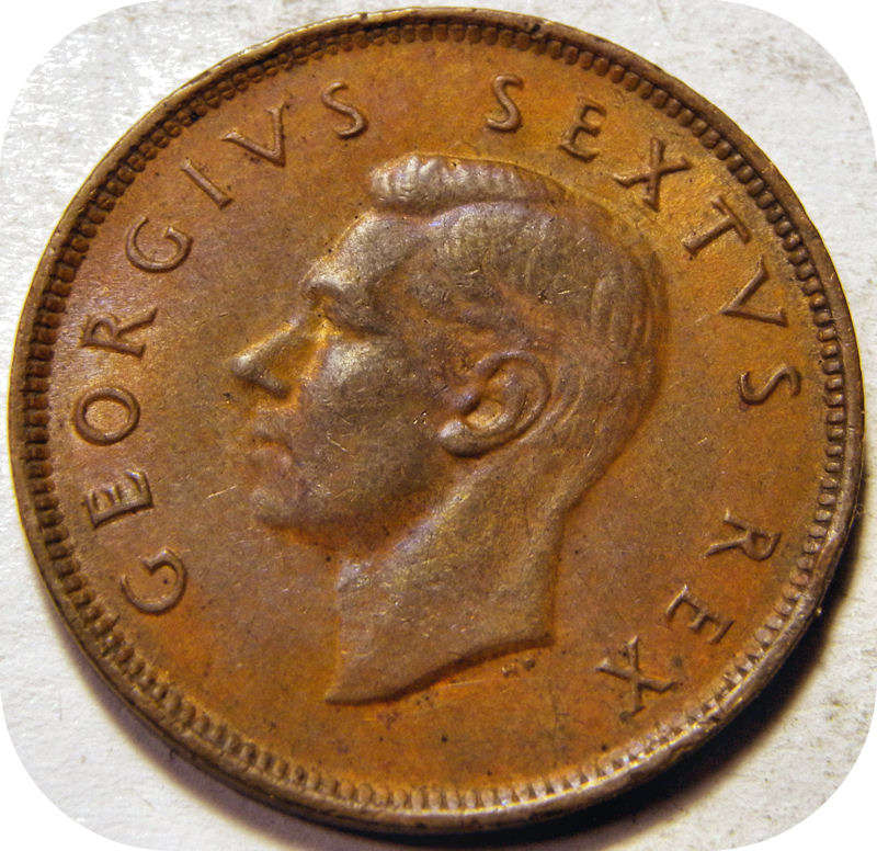Top Grade SA Union: 1949 Half Penny in EF!!!