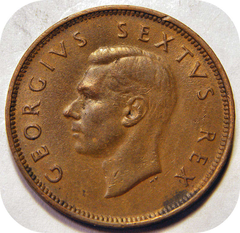 Bargain SA Union: 1950 Half penny 1/2d in EF below R20!