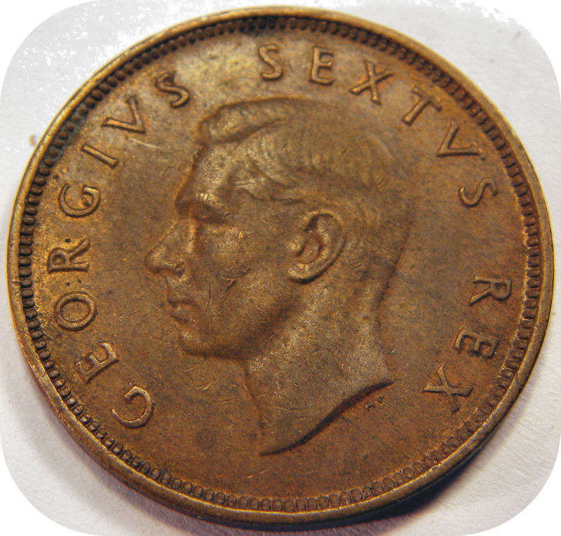 Bargain SA Union: 1951 Half penny 1/2d in EF below R20!  Two coins available!