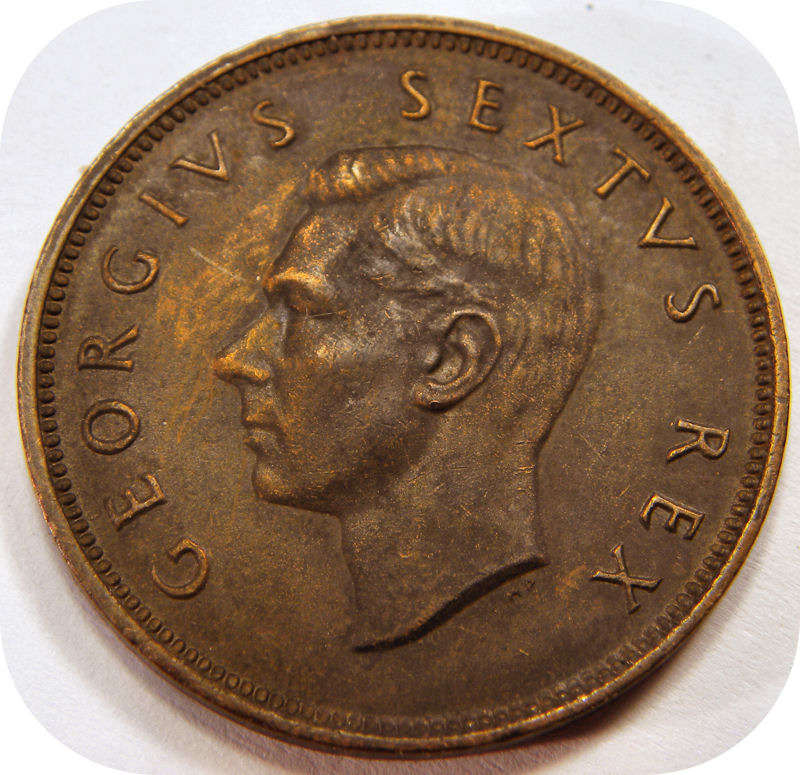 Bargain SA Union: 1951 Half penny 1/2d in EF below R20!  Two coins available!