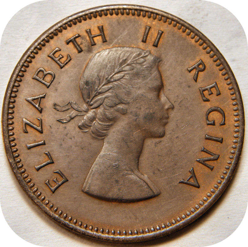 Top Grade SA Union: Lustrous 1958 Half penny 1/2d in A/UNC!