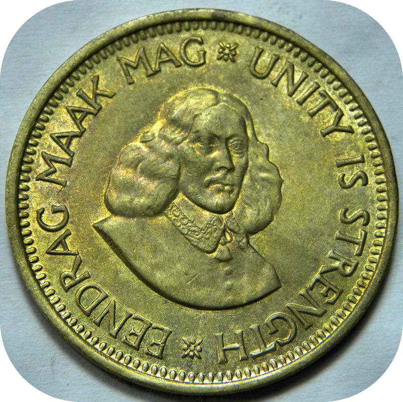 Top Grade SA Union: 1964 van Riebeeck 1/2c in A/UNC!