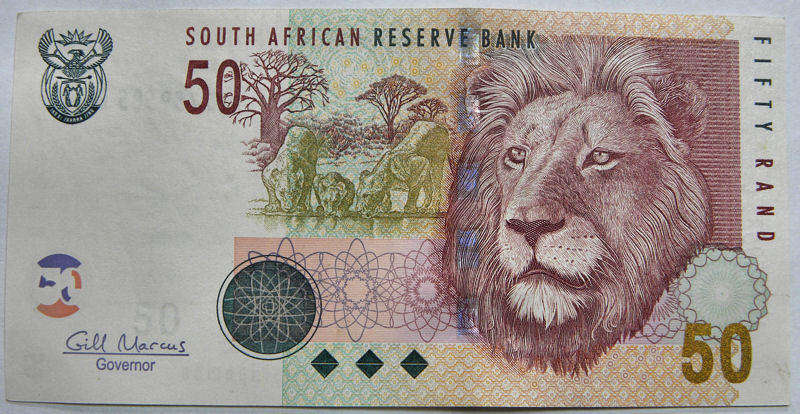 Bargain RSA: Gill Marcus R50 note, AE77xxC  2009 1st issue.  UNC in my opinion.