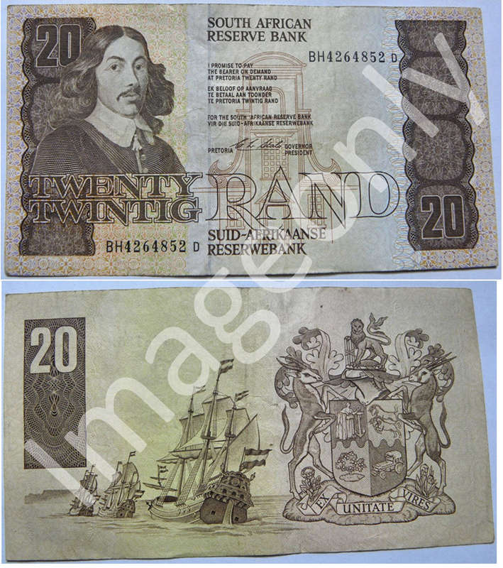 Bargain RSA R20 Chris Stals note in EF.  1990.  BH426****D