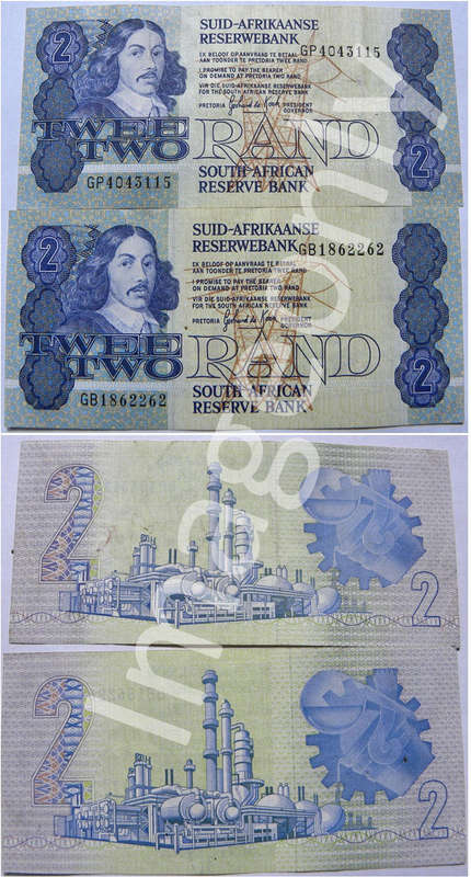 Top Grade RSA notes: 2x R2 DeKock GP404** 1983 UNC, starting at R20 each!