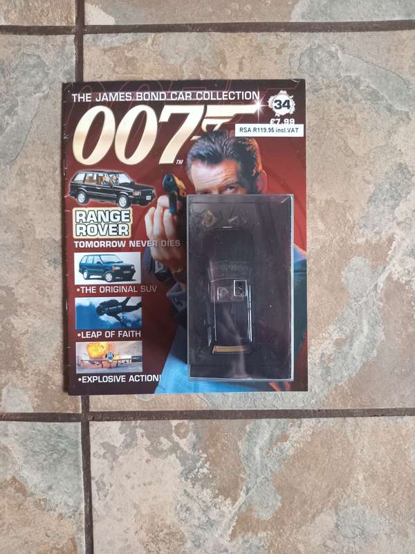 007 Range Rover - Tomorrow never Dies - scale 1/43. Sealed. With Book