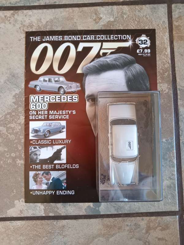 007 Mercedes 600 - On Her Majesty Secret Service - scale 1/43. Sealed. With Book