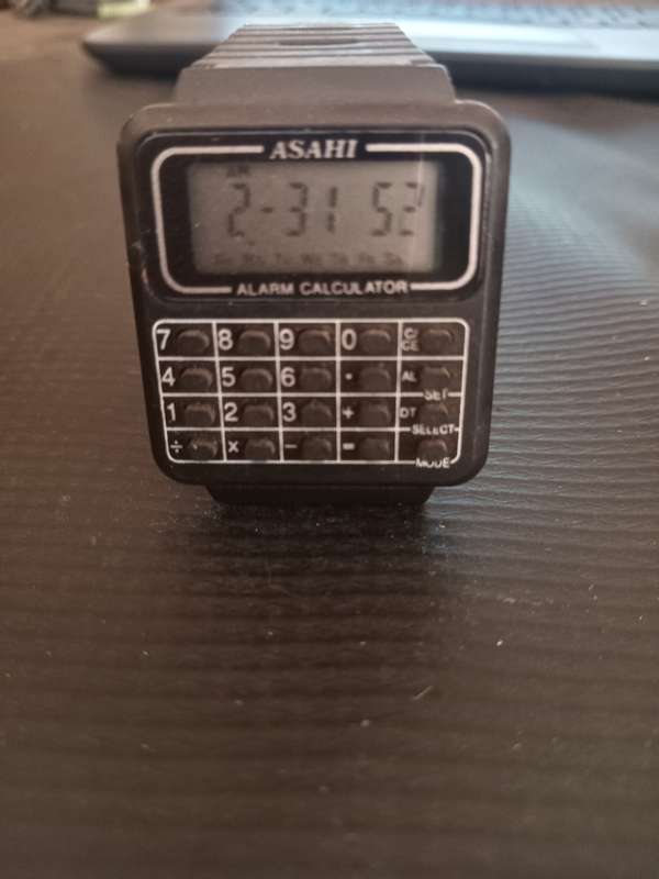 Asahi Calculator Watch Men's watch . Works