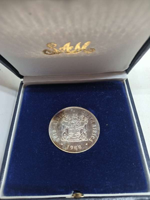 1988 South African Hugenote Silver R1