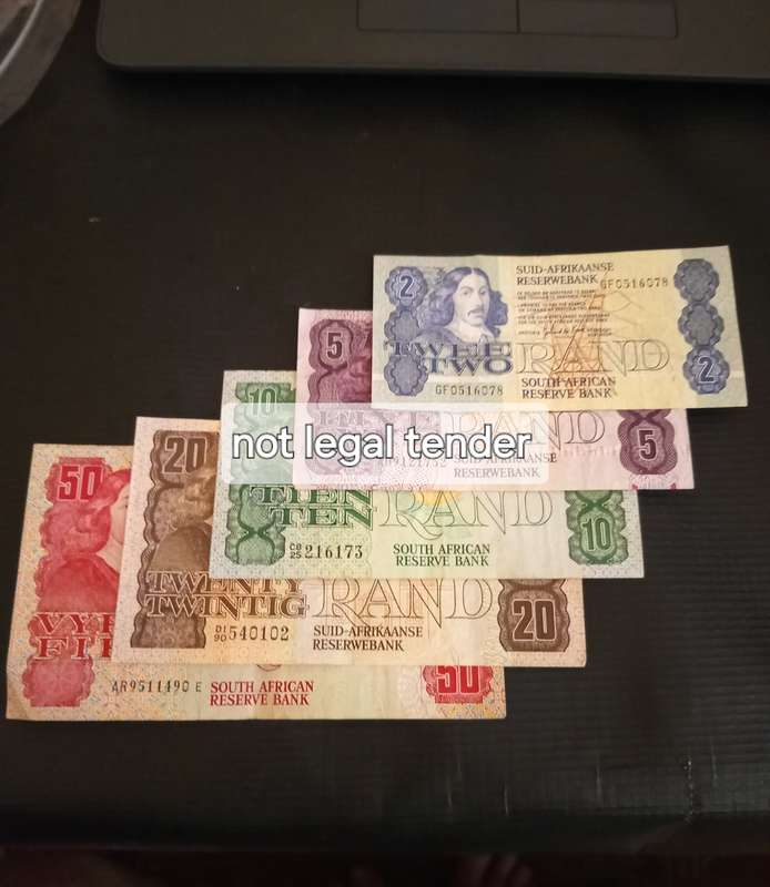 GPC de Kock R2 to R50 Banknote lot