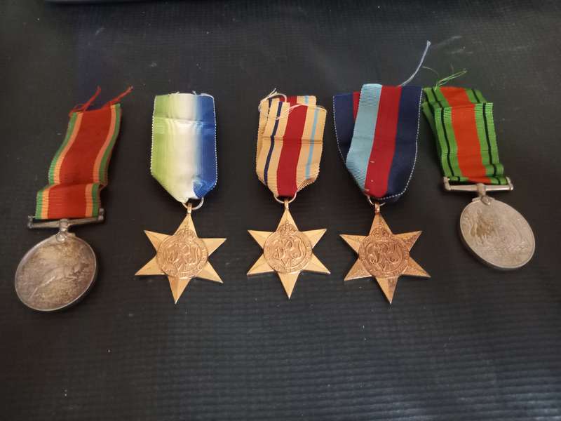 WW 2 The Atlantic Star and 4 Other Medals to MM Lattila