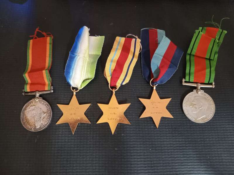 WW 2 The Atlantic Star and 4 Other Medals to MM Lattila
