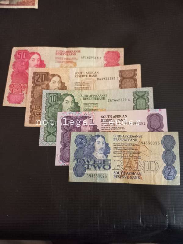 Various Governor's R2 to R50 Banknotes