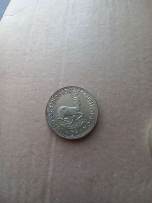 1954 South African Crown 5 Shilling