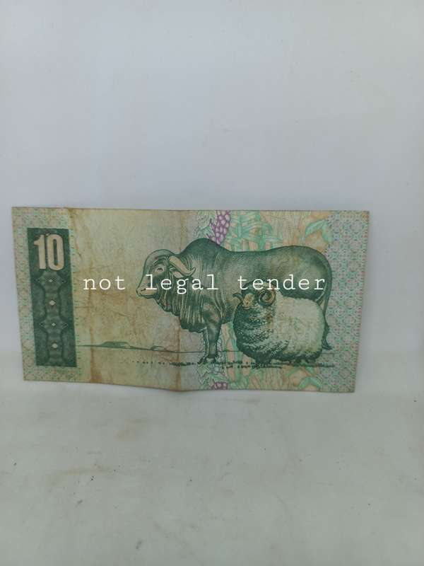 1978 TW de Jongh 4th Issue Afr/Eng Ten Rand Banknote. (C1/4)