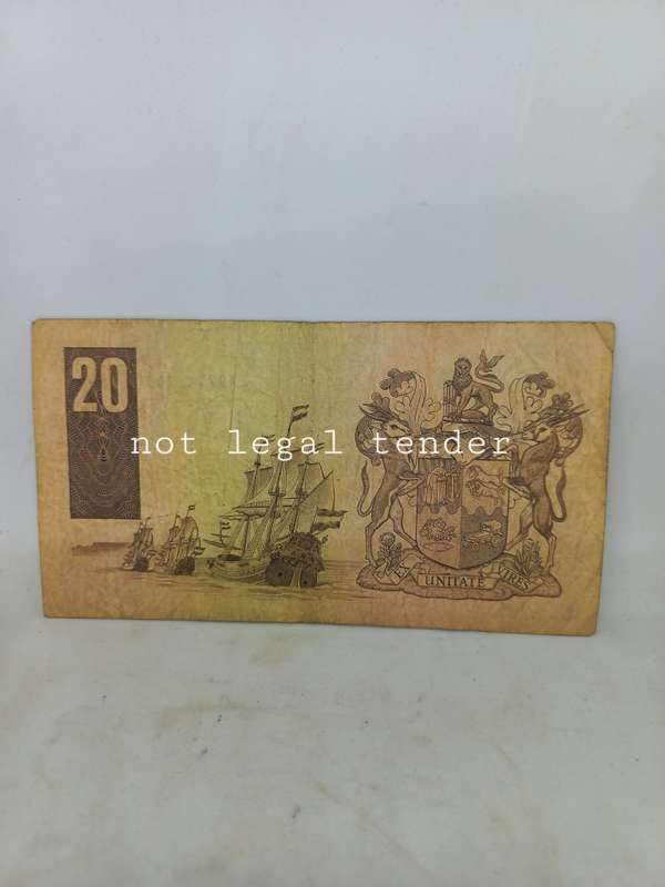 Replacement 1990 C Stals 1st Issue Eng/Afr Twenty Rand Banknote. (XX)