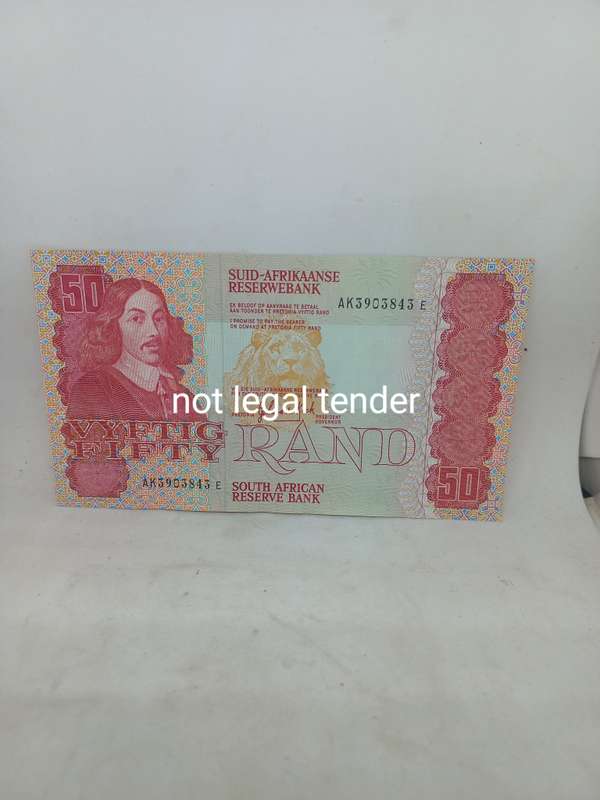 GP de Kock 3rd Issue Afr/Eng Fifty Rand Banknote (AK)