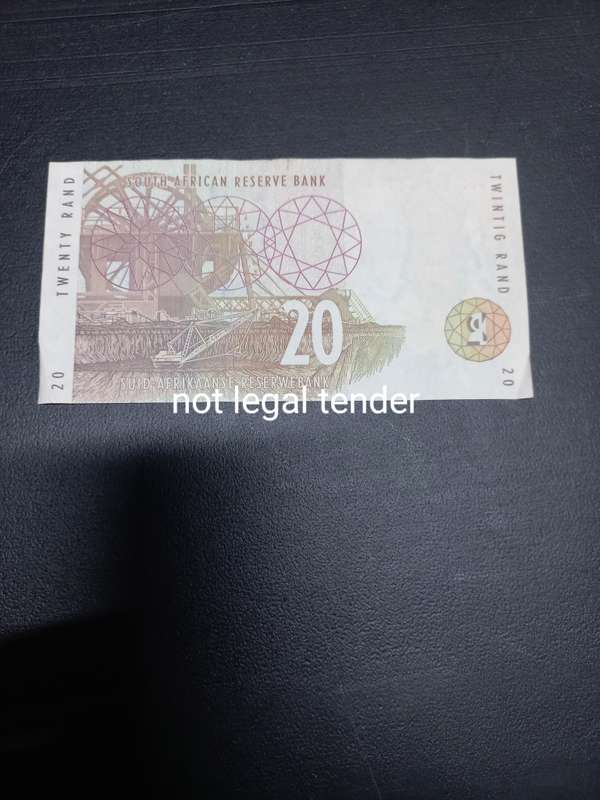 1993 C Stals 2nd Issue Eng/Afr Twenty Rand Banknote (FG)