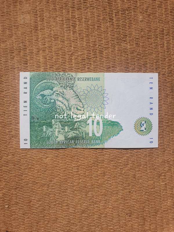 UNC C Stals 2nd Issue Afr/Eng Ten Rand Banknote (AL95)