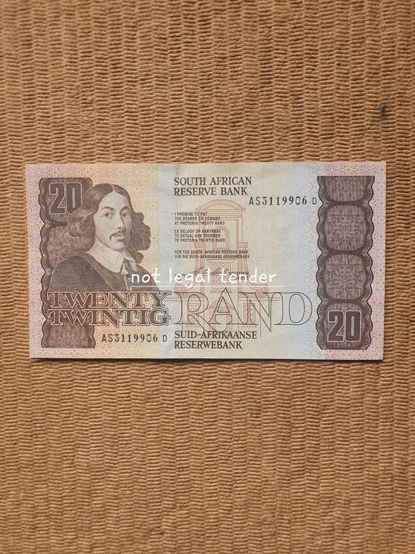 C Stals 1st Issue Eng/Afr Twenty Rand Banknote (AS) High Grade