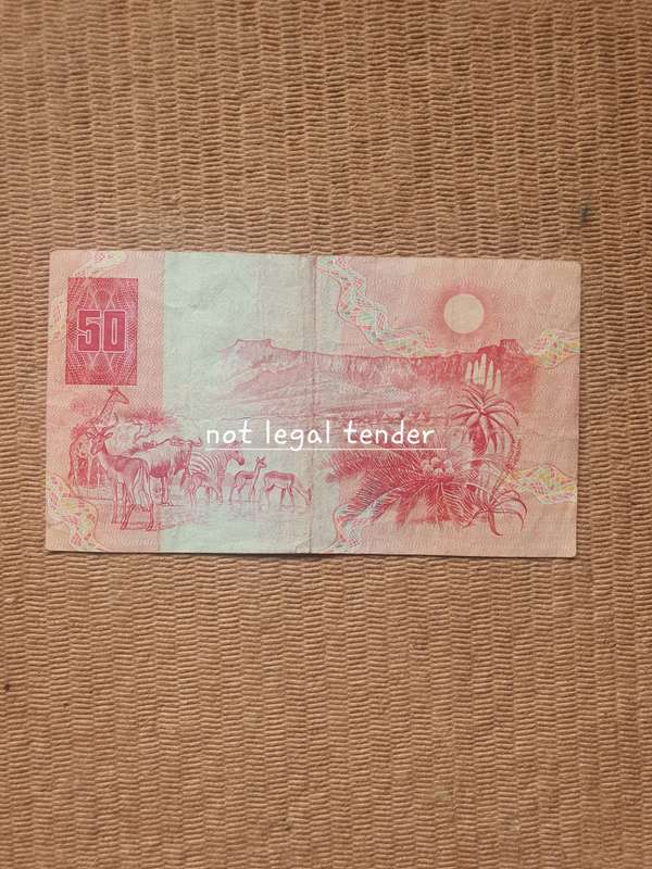 C Stals 1st Issue Afr/Eng Fifty Rand Banknote (AA)