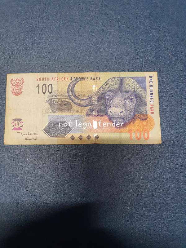TT Mboweni 2nd issue Eng One Hundred Rand Banknote (AH)
