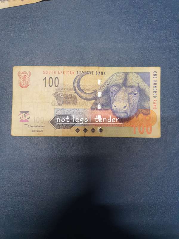 TT Mboweni 2nd issue Eng One Hundred Rand Banknote (GJ)