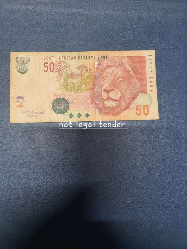 G Marcus 1st issue Fifty  Rand Banknote (BN)