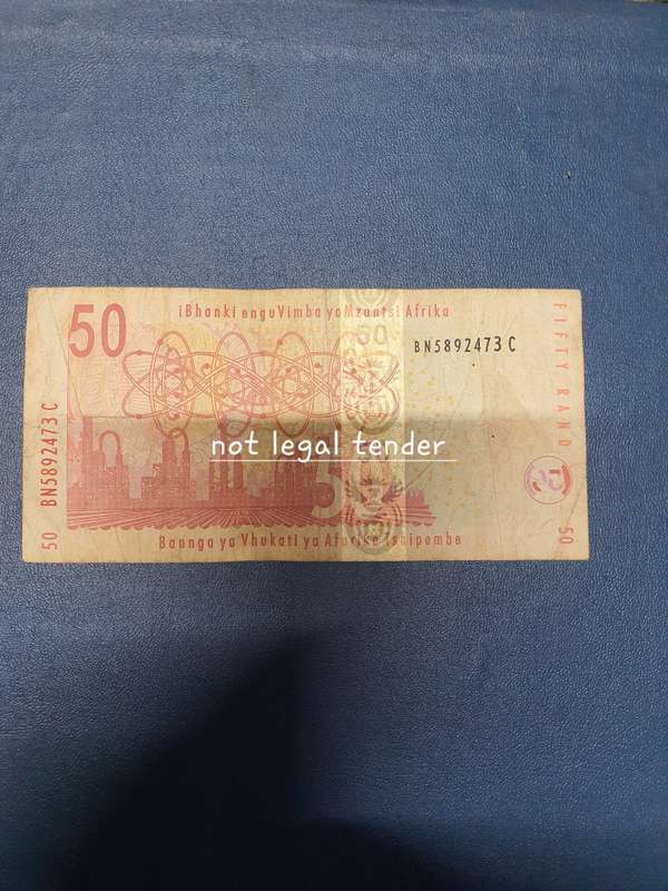 G Marcus 1st issue Fifty  Rand Banknote (BN)