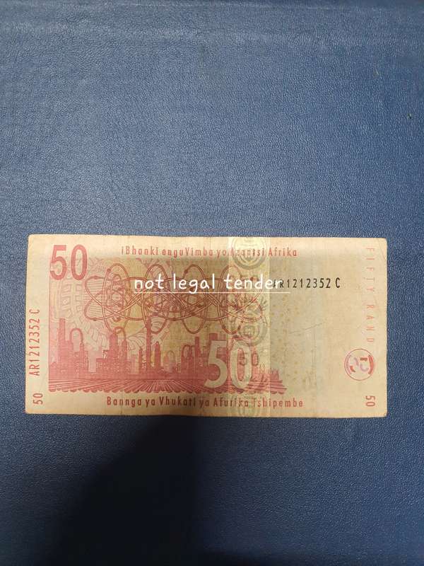 G Marcus 1st issue Fifty  Rand Banknote (AR)
