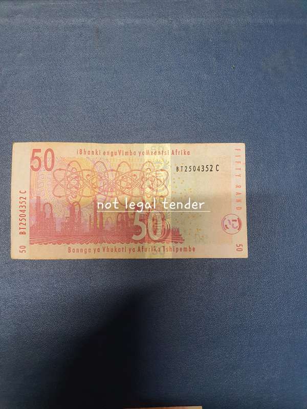TT Mboweni 2nd issue Fifty Rand Banknote (BT)