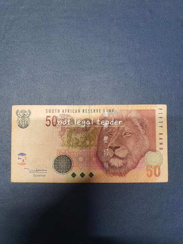 TT Mboweni 2nd issue Eng Fifty Rand Banknote (AS)