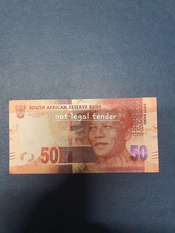G Marcus 2nd issue Eng Fifty Rand Banknote (AB) Higher Grade