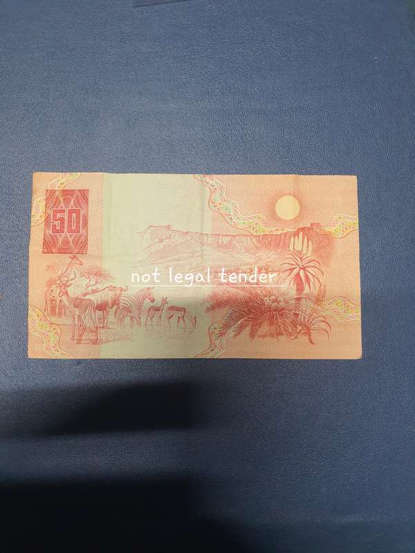 1983 Gpc de Kock 3rd issue Afr/Eng Fifty Rand Banknote (AH)