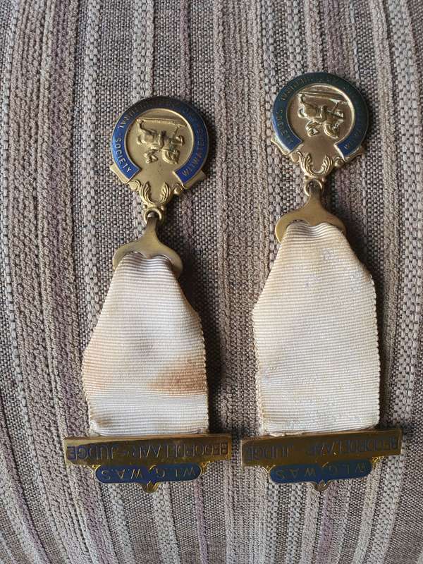2 Witwatersrand Agricultural society medals as Judge
