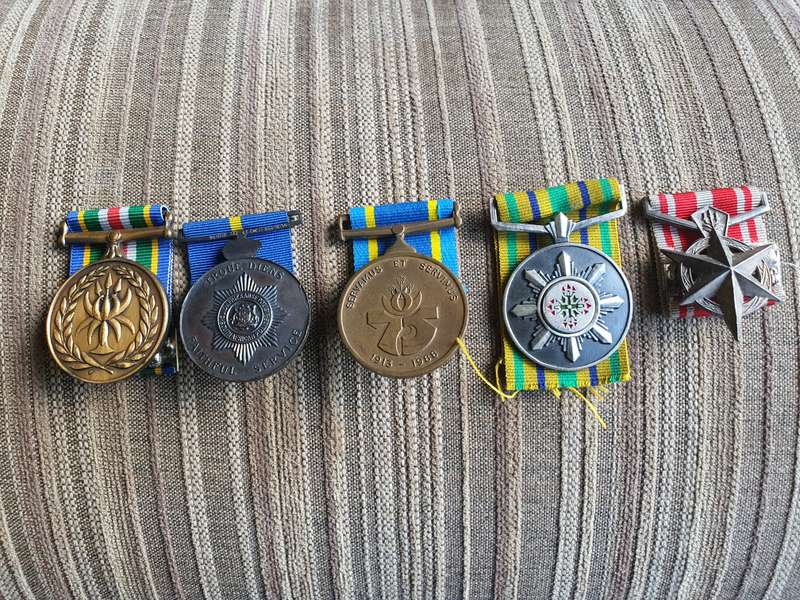 SAP 5 Medal Set To GE Emett Full Size