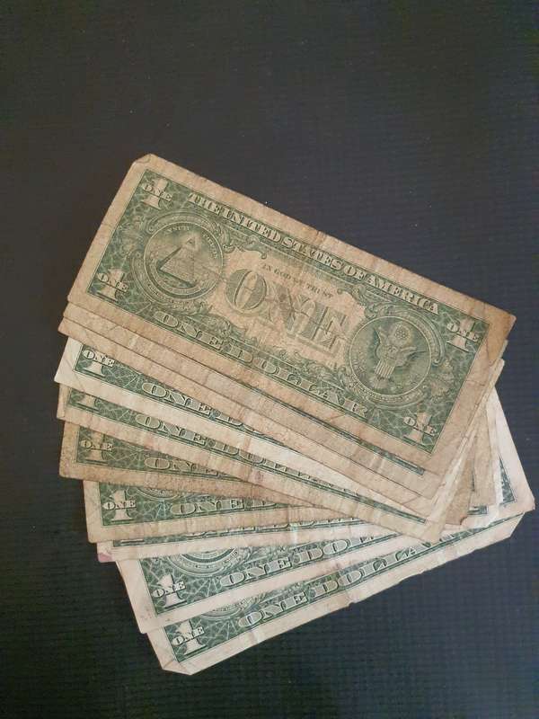 10 United States Of America $1 Bills (B)