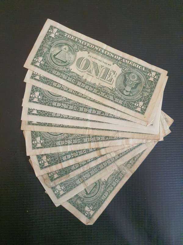 10 United States Of America $1 Bills (C)