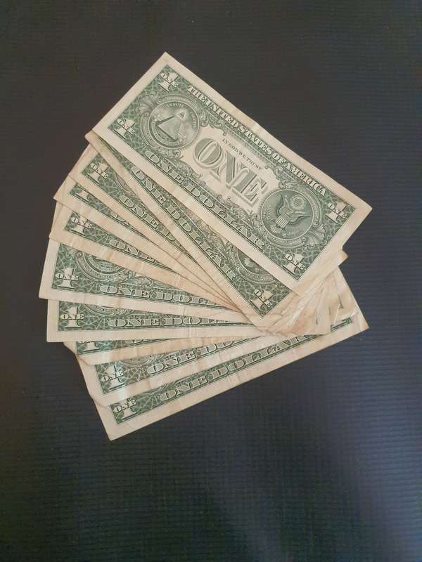 10 United States Of America $1 Bills (D)