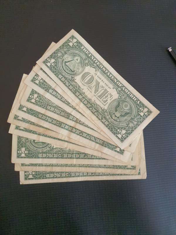 10 United States Of America $1 Bills (E)