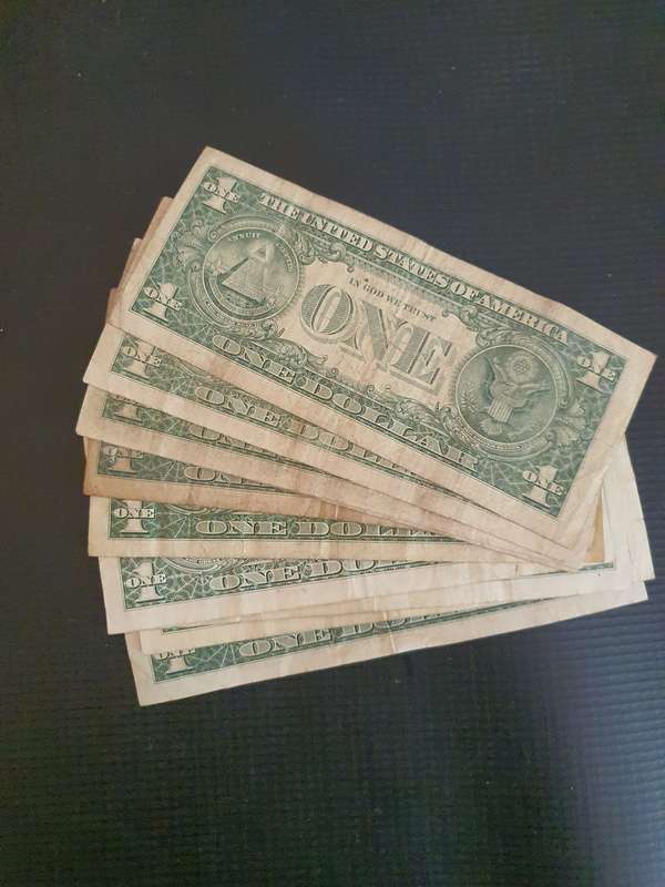 10 United States Of America $1 Bills (G)
