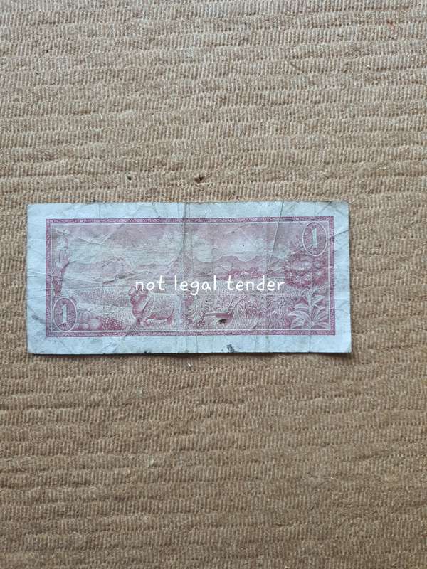 TW de Jongh 1st Issue Afr/Eng One Rand Banknotes (Z34) Replacement