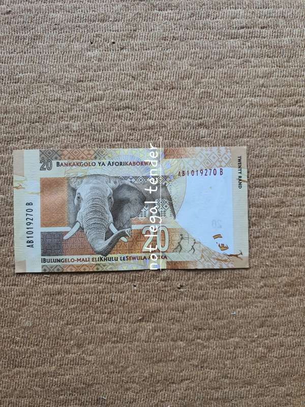 Unc Gill Marcus Eng/Afr Twenty Rand Banknote. (AB)