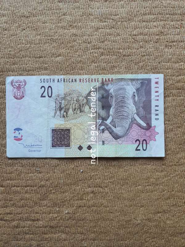 TT Mboweni 2nd Issue Eng Twenty Rand Banknote. (HG)