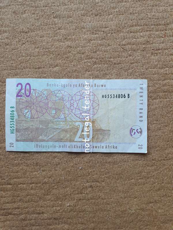 TT Mboweni 2nd Issue Eng Twenty Rand Banknote. (HG)
