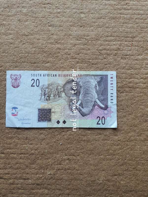 TT Mboweni 2nd Issue Eng Twenty Rand Banknote. (DU)