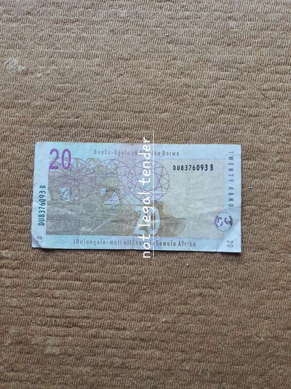 TT Mboweni 2nd Issue Eng Twenty Rand Banknote. (DU)