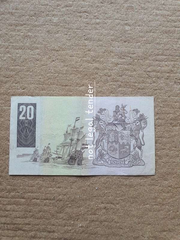 Replacement GPC de Kock 3rd Issue Afr/Eng Twenty Rand Banknote. (Z10)