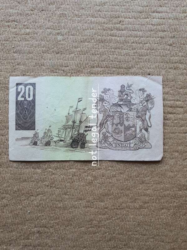GPC de Kock 3rd Issue Eng/Afr Twenty Rand Banknotes. (AA31)