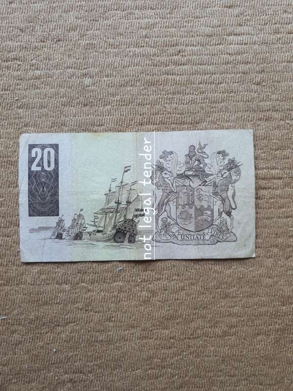 Replacement GPC de Kock 3rd Issue Eng/Afr Twenty Rand Banknotes. (Z60)